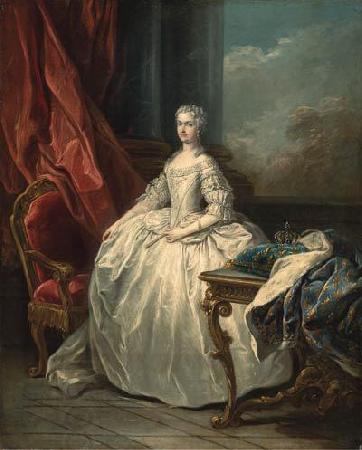 Charles Amedee Philippe Van Loo Portrait of Queen Marie Leczinska oil painting picture